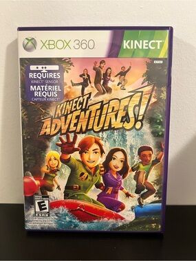Kinect Adventures (Microsoft Xbox 360, 2010) Complete In Case With Manual